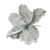 Silver Velvet Magnolia with Glitter Leaf (Dia26cm)
