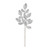 Silver Glitter Feather Spray (H70cm)