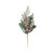 Frosted Christmas Foliage, Cone &  Red Berry Pick (H49cm)