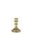 Flora Candlestick - Electroplate Gold Glass (10cm)