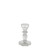 Thea Candlestick -Clear Glass (11cm)