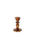 Thea Candlestick -Mocha Coloured Glass (11cm)