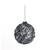 Midnight Blue Sequin Glass Bauble (80mm) Midnight Blue Sequin Glass Bauble (80mm)