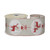 Natural Ribbon with Reindeer Bauble Print -Red/ White  (63mm x 10yd)