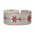 Natural Ribbon with Red Bauble Design (63mm x 10yd)