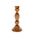 Amaya Candlestick- Mocha Coloured Glass (20cm)