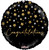 Holographic Congratulation Balloon - 18 Inch (with stars)