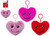 Plush Love Heart with Clip (12cm, Assorted)