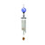 Solar Light Wind Chime with Blue Glass (102cm)