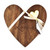 Heart Shaped Wooden Cheeseboard
