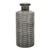 Dove Grey Horizontal Ribbed Bottle Vase (21.5cm x 10cm)