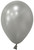 Silver Metallic Round Shape Latex Balloon - 5 inch (Pk 100)