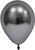 Space Grey Chrome Round Shape Latex Balloon - 6 inch (Pk 50)