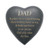 Graveside Grey Heart Plaque - Dad Graveside Grey Heart Plaque - Dad