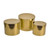 Metallic Gold Hat Box (set of 3)