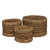 Set of 3 Round Natural Seagrass Baskets with Liner