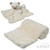 Soft Touch Cream Bear Comforter & Wrap Set 