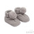Grey Elegance Cable Knit Bootees with Pom Pom (NB-12 Months)