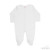 White Baby Sleepsuit 0-3m - 100% Cotton