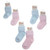 Plain Pink And Blue Tot Cotton Socks By Soft Touch