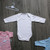 White Unbranded Long Sleeve Baby Bodysuit -3-6m