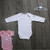 White Unbranded Long Sleeve Baby Bodysuit (Newborn)