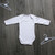 White Unbranded Long Sleeve Baby Bodysuit (0-3 Months)