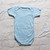 Baby Blue Short Sleeve Unbranded Cotton Bodysuit 6-12m