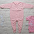 Personalisable Pink Unbranded Sleepsuit with Chest Poppers - Personalisable (6-12 Months)