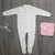 Personalisable White Unbranded Sleepsuit with Chest Poppers (18-24 Months)