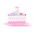 8 Baby Clothes Hangers 22cm Pink
