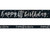 Black and Silver Happy 40th Birthday Foil Banner (2.74m)