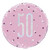 Pink and Silver Prismatic 50th Birthday Foil Balloon (18 Inch)