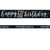 Black and Silver Happy 60th Birthday Foil Banner (2.74m)