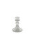 Flora Candlestick - Clear Glass (10cm)