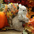 Autumnal Squirrel with Leaves (24x12x22cm)