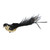 Black & Gold Sequin & Glitter Bird with Clip (29cm) 