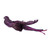 Purple Glitter Bird with Clip (23cm) 