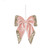 Christmas Pink Velvet Bow with Gold Glitter (20cm)