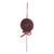 Red Round Lollipop Hanging Decoration (19cm) 
