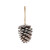 Natural Snowy Cone Hanger (11cm) 