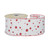 White Wired Ribbon with Red and White Dots (63mm x 10 yards)  White Wired Ribbon with Red and White Dots (63mm x 10 yards)