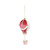 Pale Pink Hot Air Balloon Hanging Decoration (18cm) 
