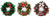 Baubles & Bow Christmas Tinsel Wreath (Assorted) 