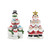 Pyramid of Light up Snowman and Santas (36cm)