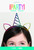Rainbow Unicorn Party Headband