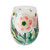 Peonies & Bees Stemless Hand Painted Glass