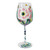 Peonies & Bees Hand Painted Wine Glass Peonies & Bees Hand Painted Wine Glass