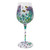 Thistles & Bees Hand Painted Wine Glass Thistles & Bees Hand Painted Wine Glass
