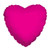 Inflated Hot Pink Heart Balloon with Cup and Stick (9 inch)